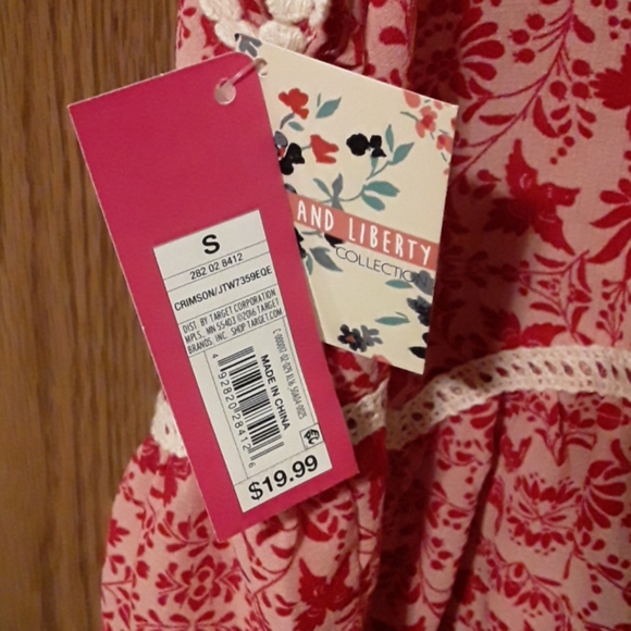 Folk bird print bohemian tank top S love & liberty - Picture 6 of 6